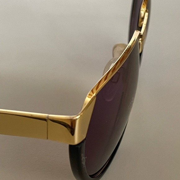 Vintage West Germany Brendel Sunglasses Black Gold Model 8507 - Picture 10 of 10